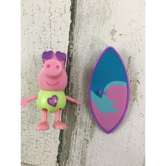Peppa Pig Figure Surf N Fun Set Swim Swimsuit Surfboard - Picture 2 of 12